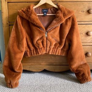 Urban Arina Faux Fur Cropped Jacket